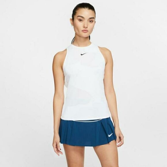 Nike Air Court Open Back Tank Top White Women's - Picture 6 of 7